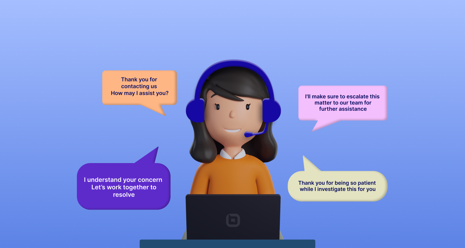 Customer service phrases