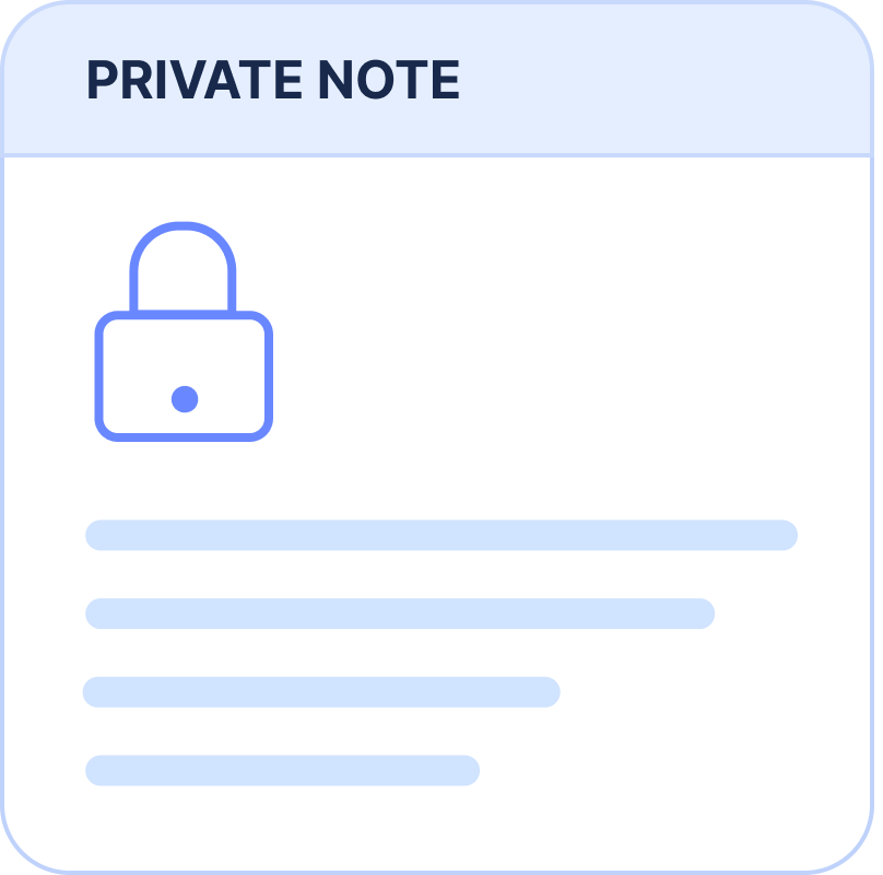 Private notes
