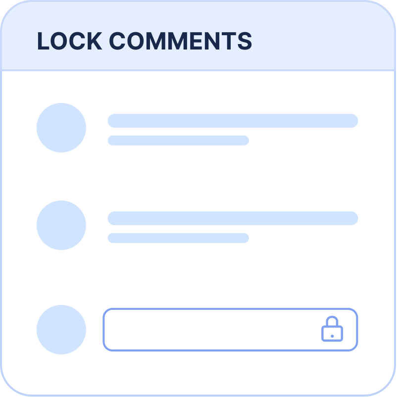 Lock comments