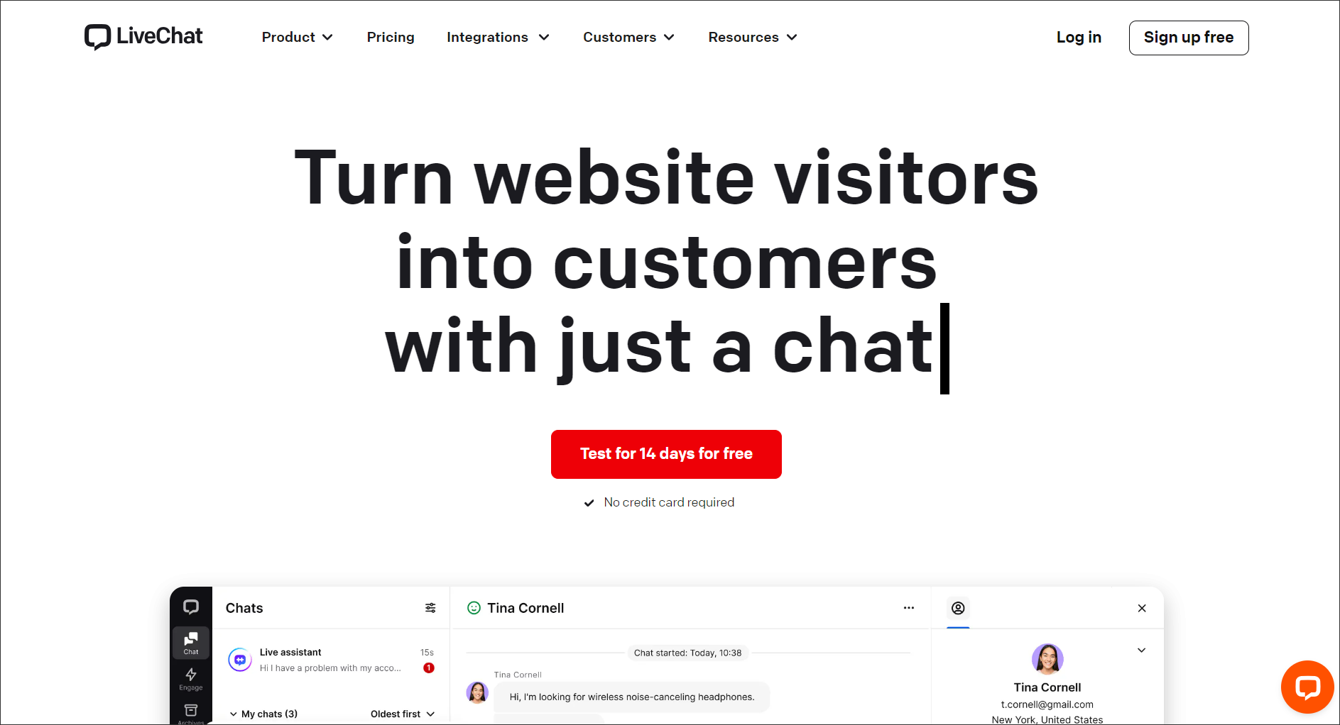 LiveChat software