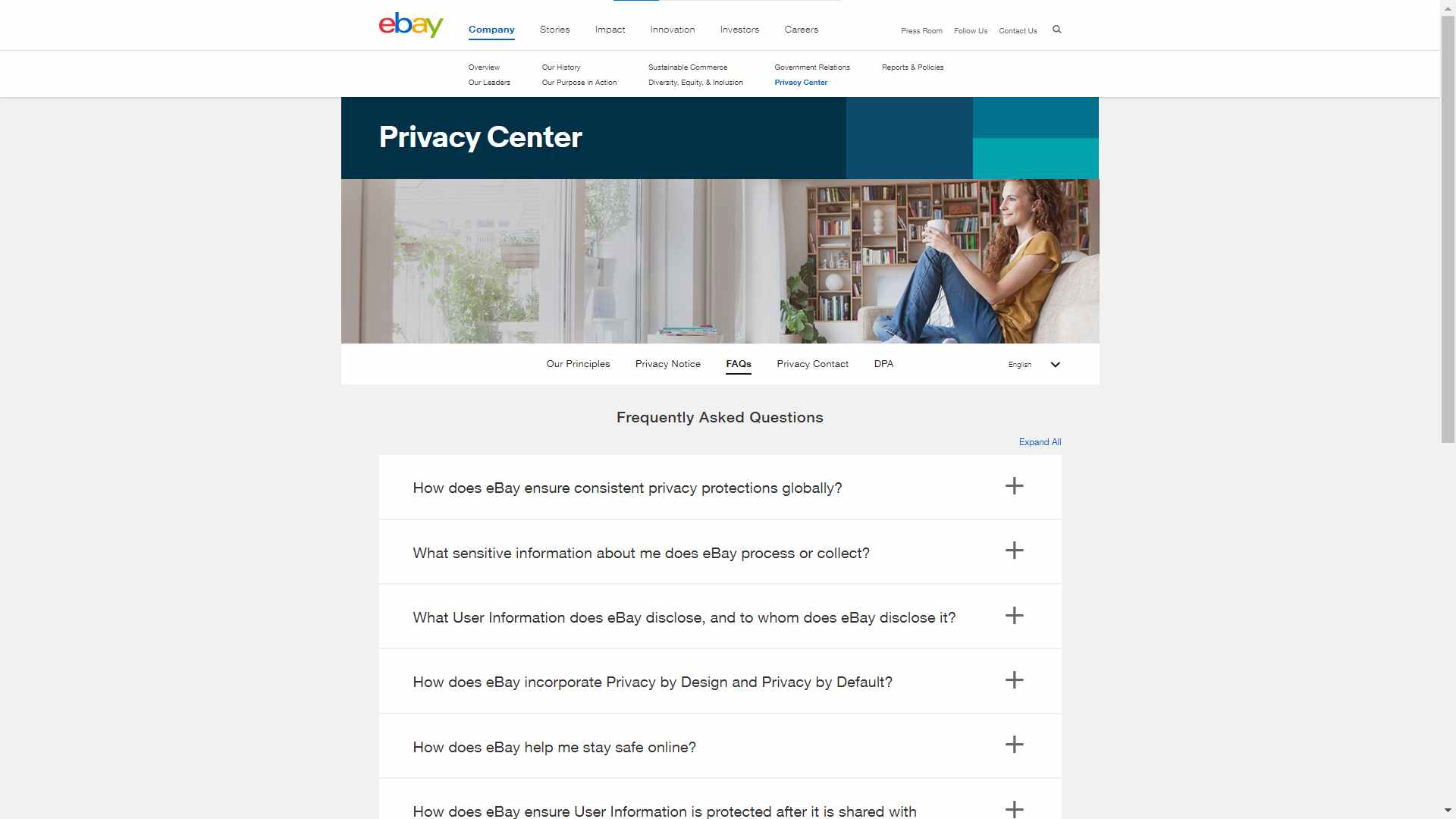 Ebay's Privacy Centre FAQs