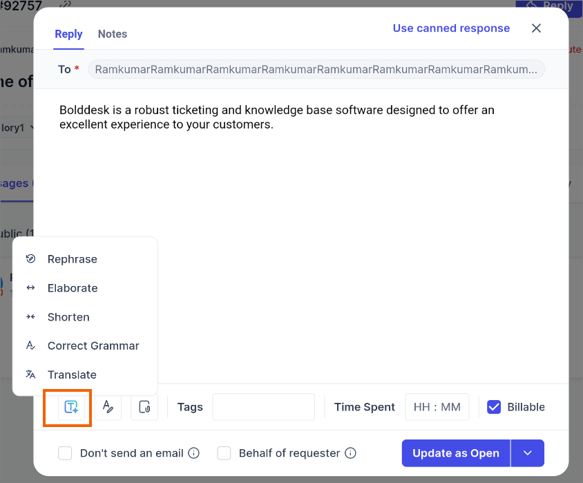 Mobile App - AI assistance feature 