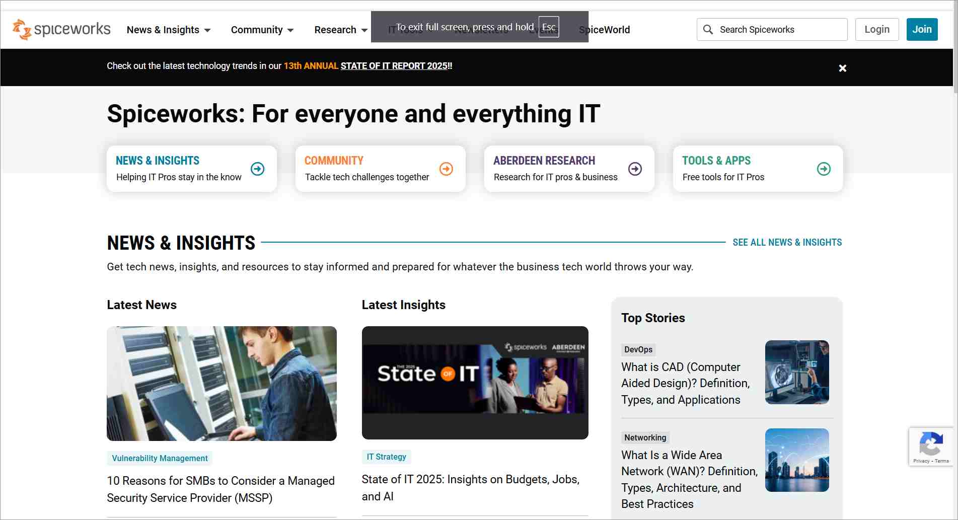 Spiceworks' HR help desk