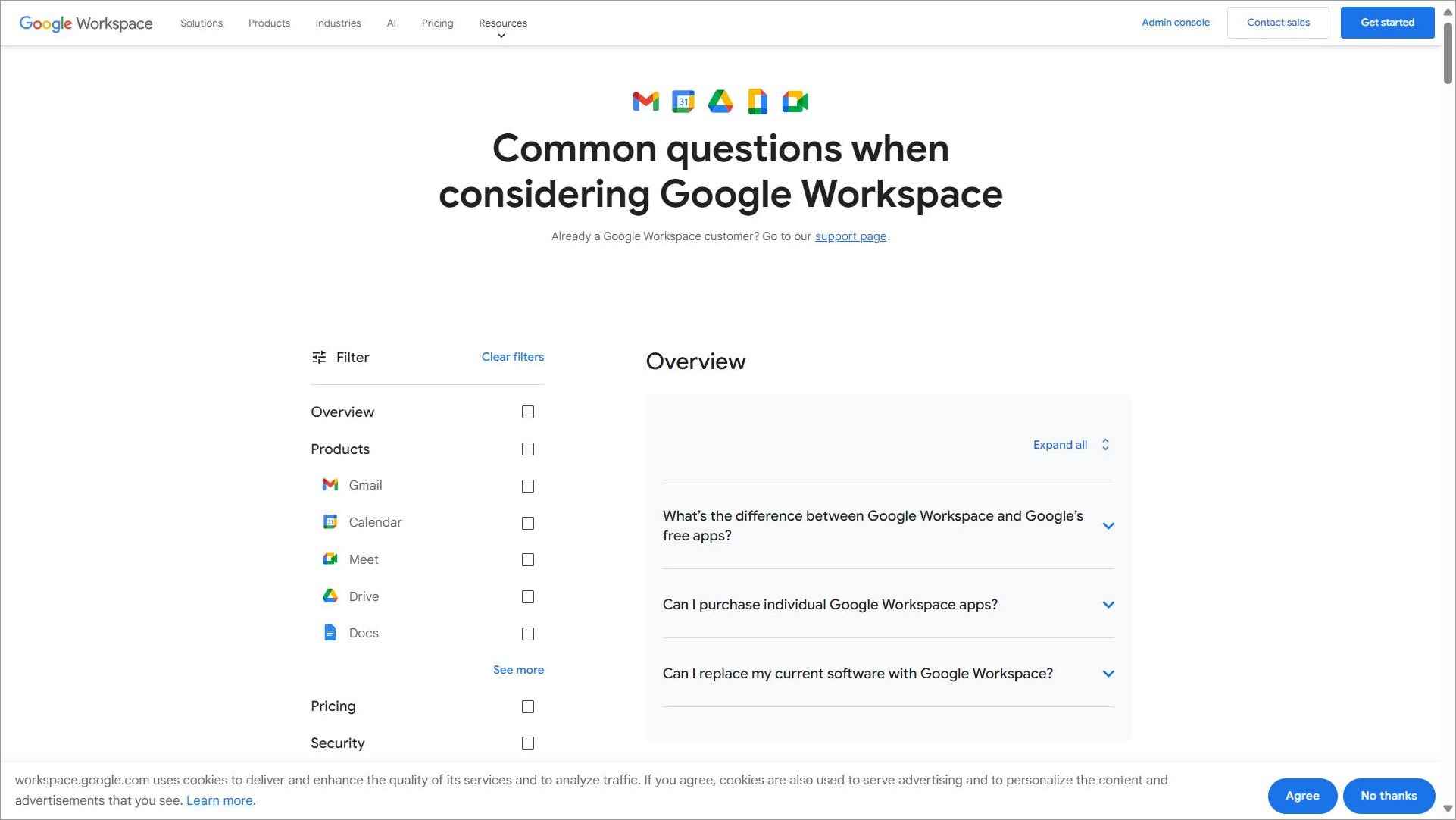 Google workspace knowledge base example