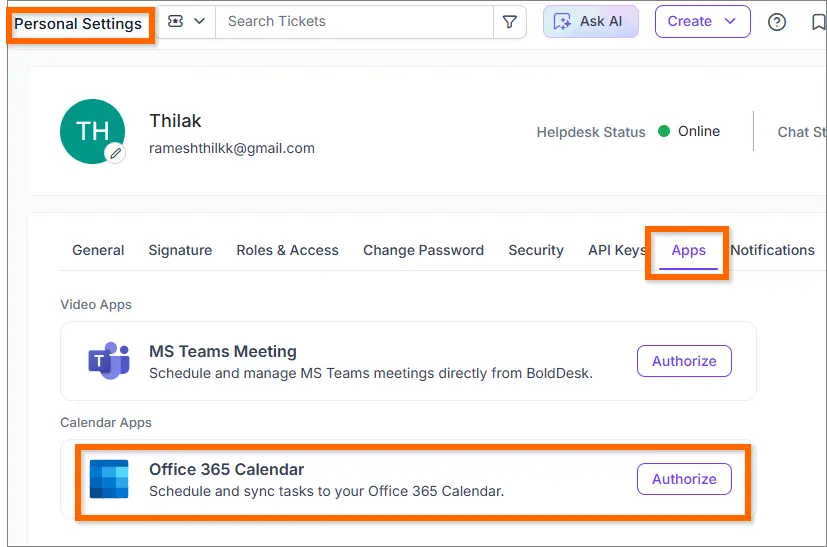 Office 365 Calendar Integration