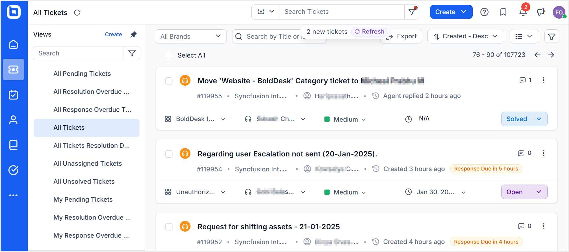 BoldDesk's Ticketing System Overview