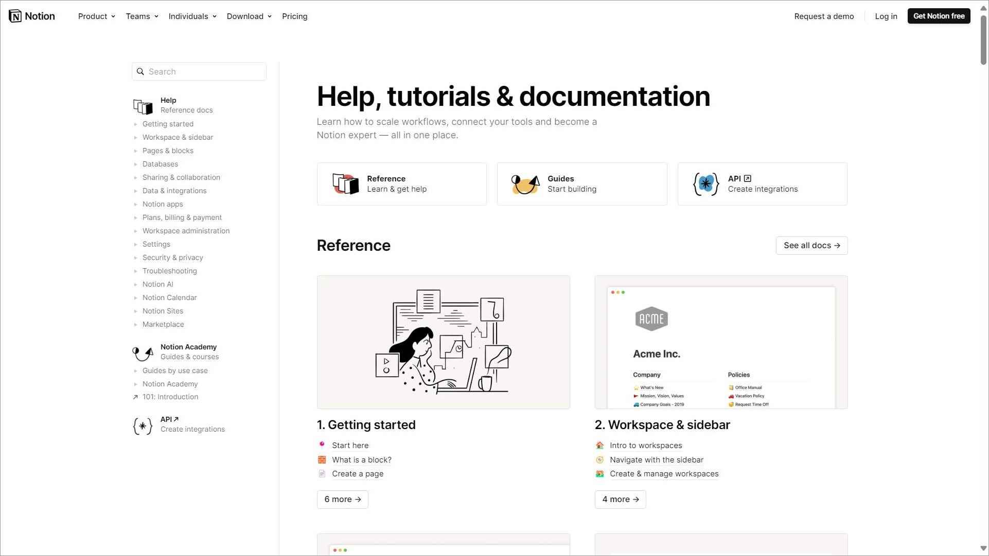 Notion knowledge base example