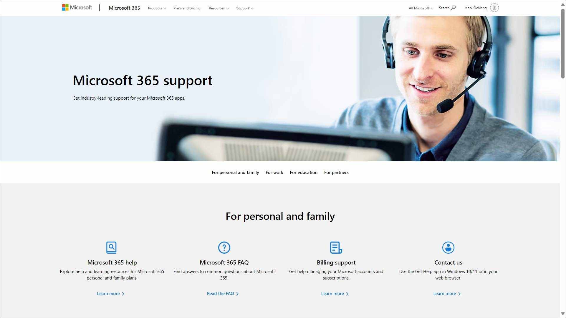 Microsoft 365 knowledge base example