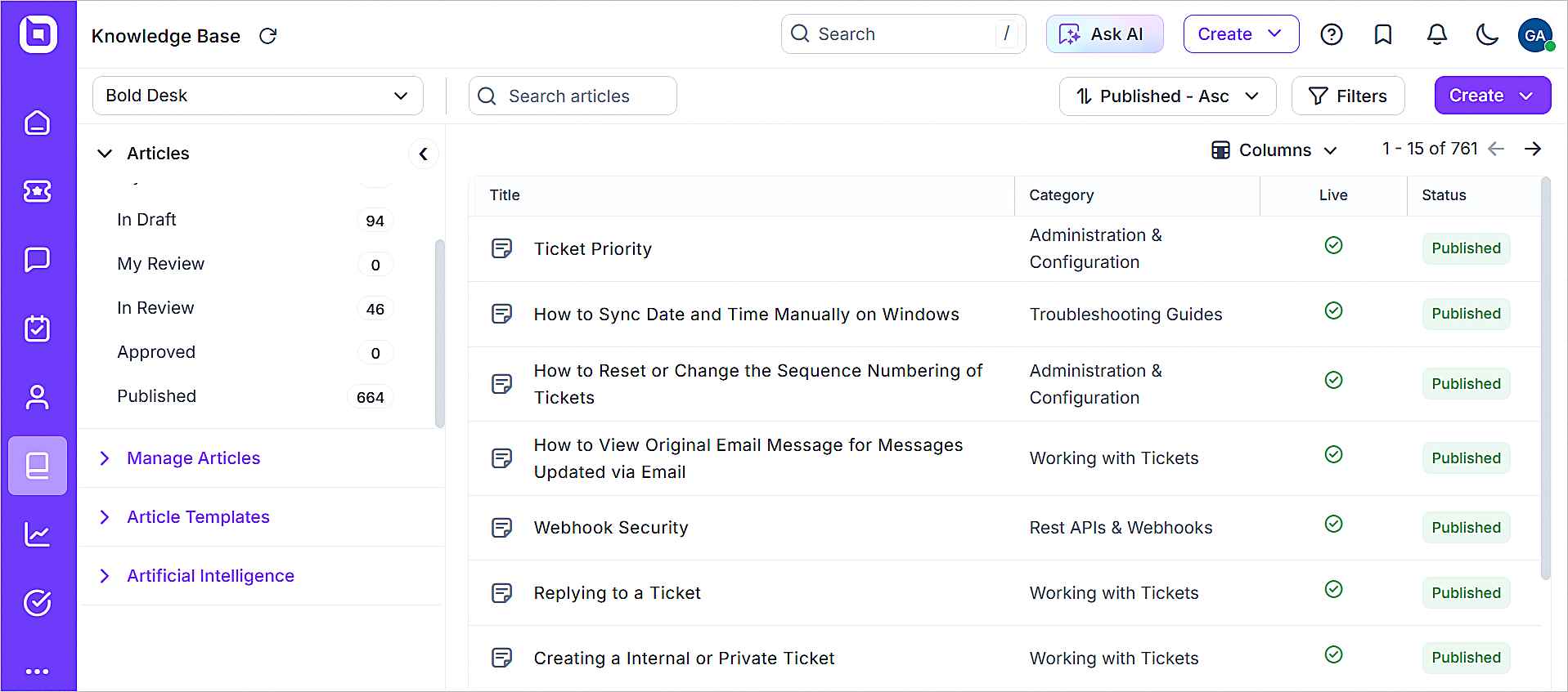 Knowledge Base by BoldDesk