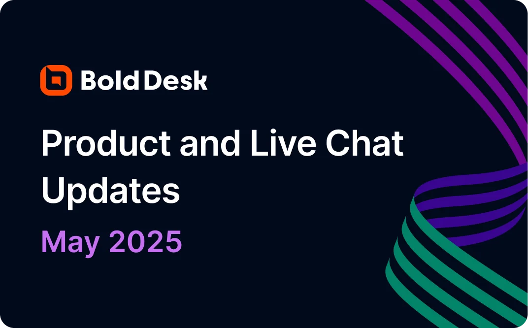 live chat and product updates