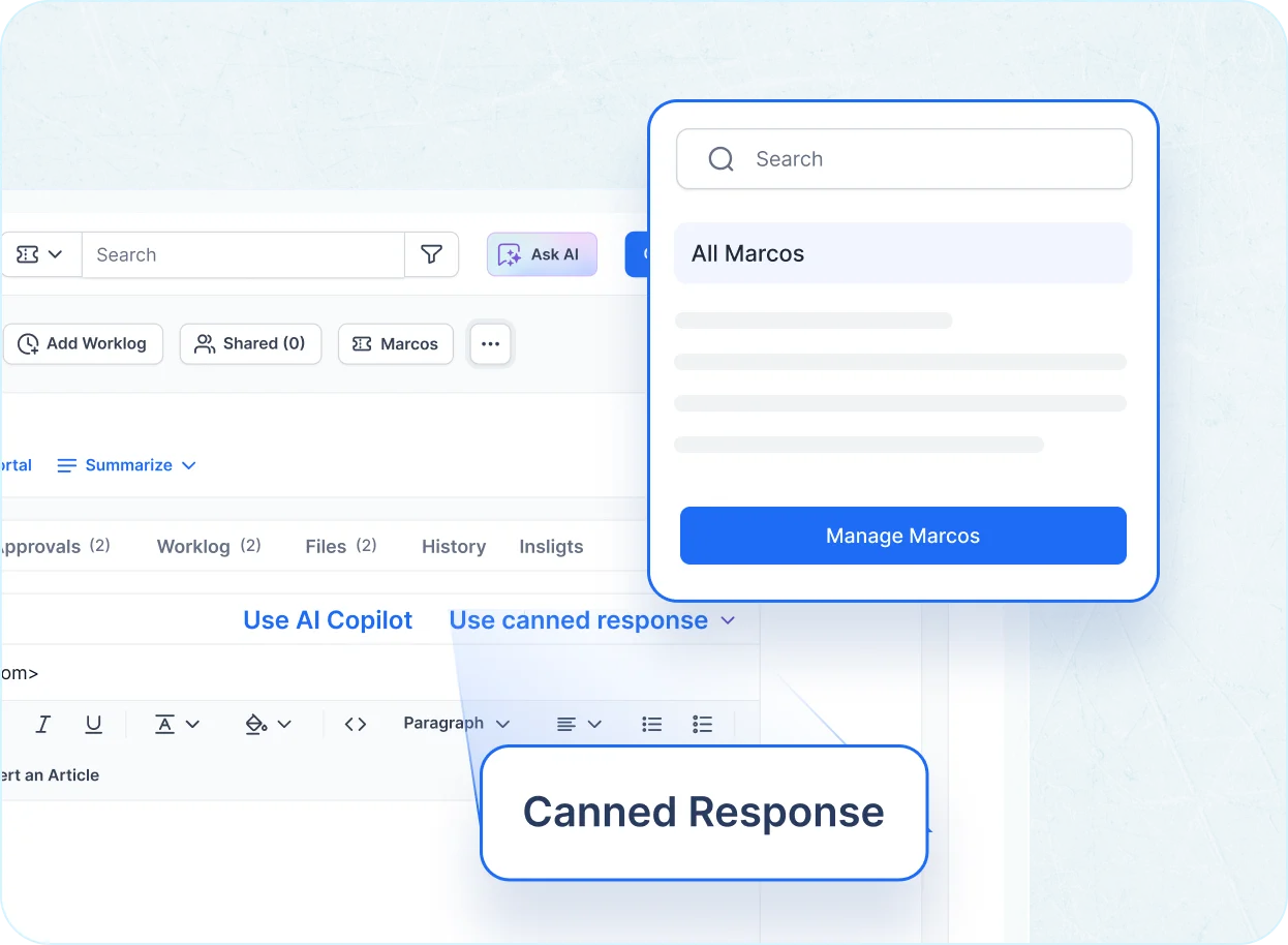 Email Ticketing System - Smart templates & Macros