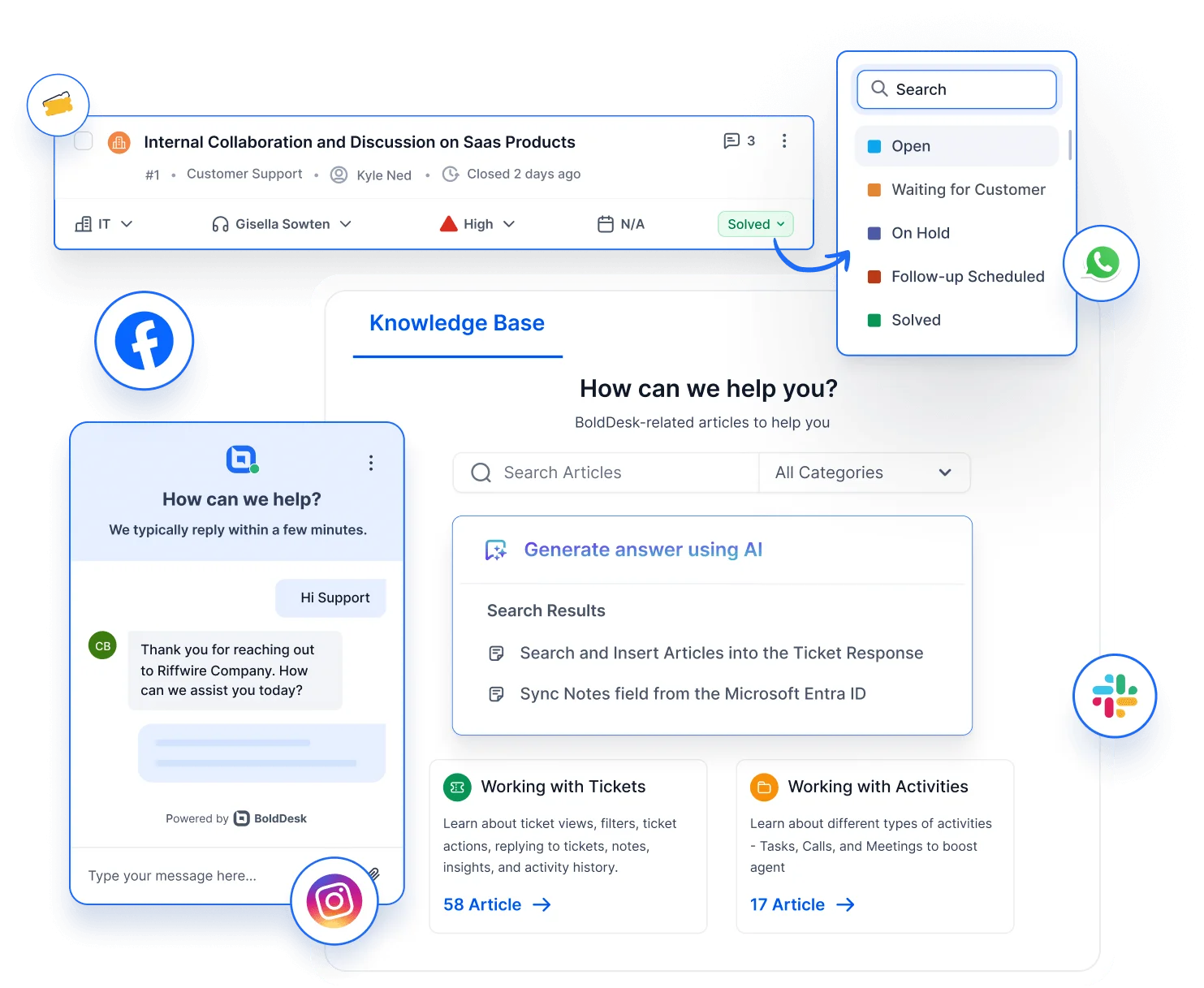 Customer service software with AI tools to manage tickets and collaborate better.