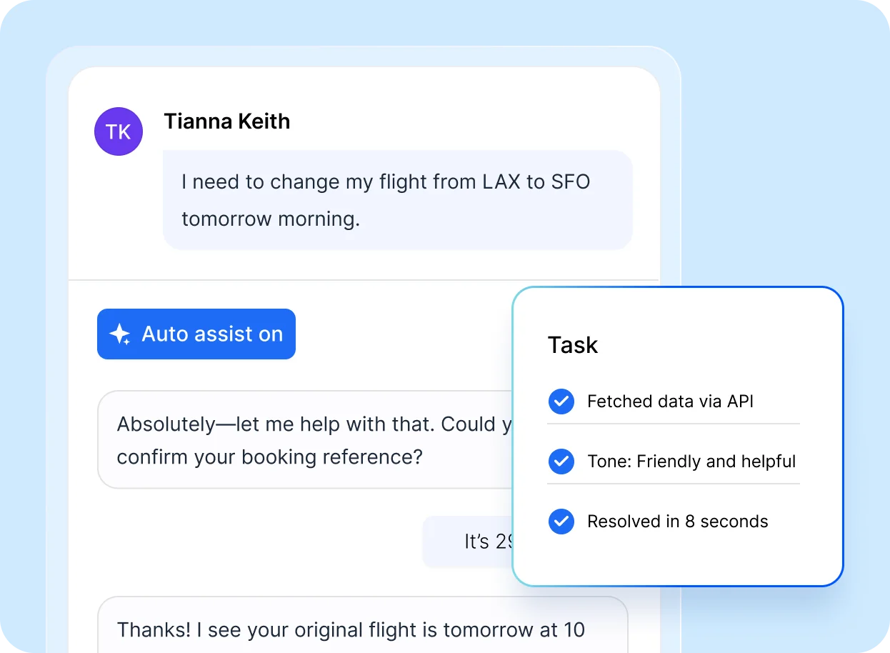 Faster replies, happier customers