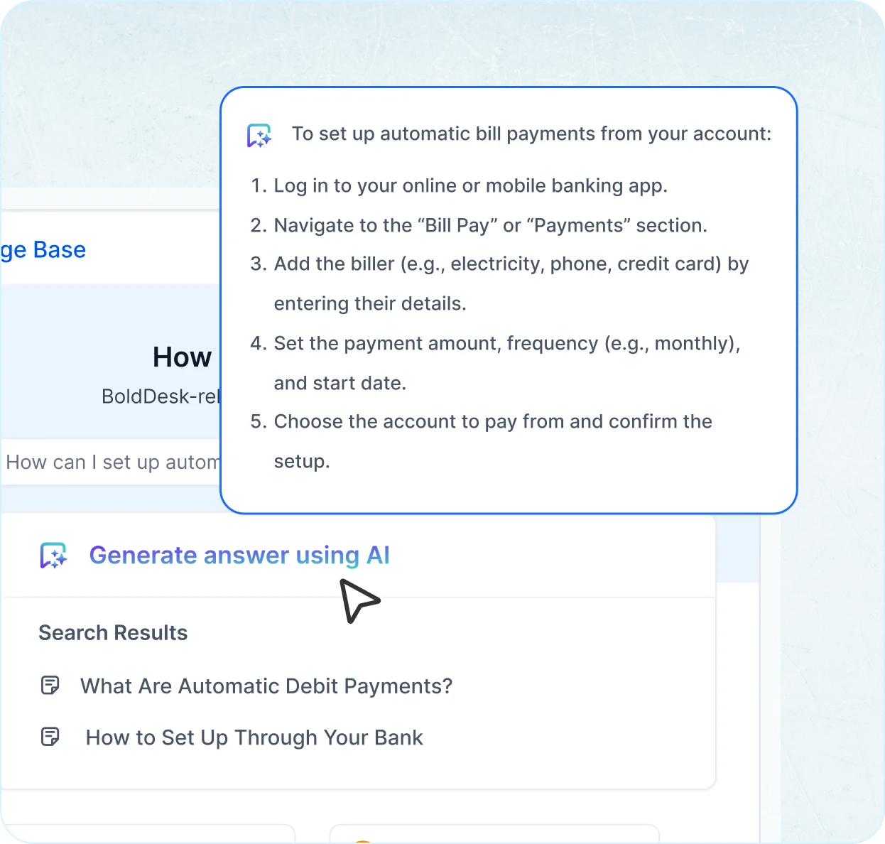 Use smart search and AI assistance
