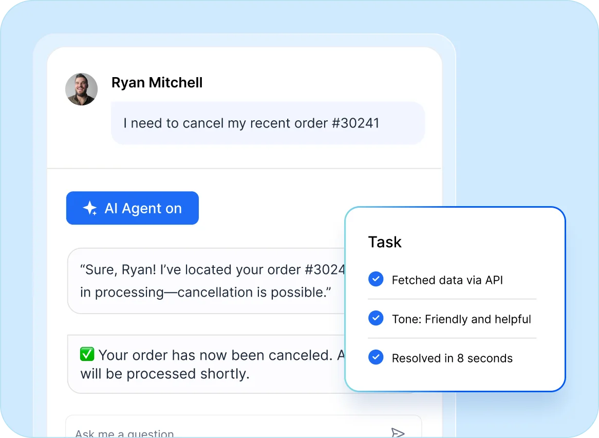 Smart support help desk software for startups with AI agent for fast, friendly service.