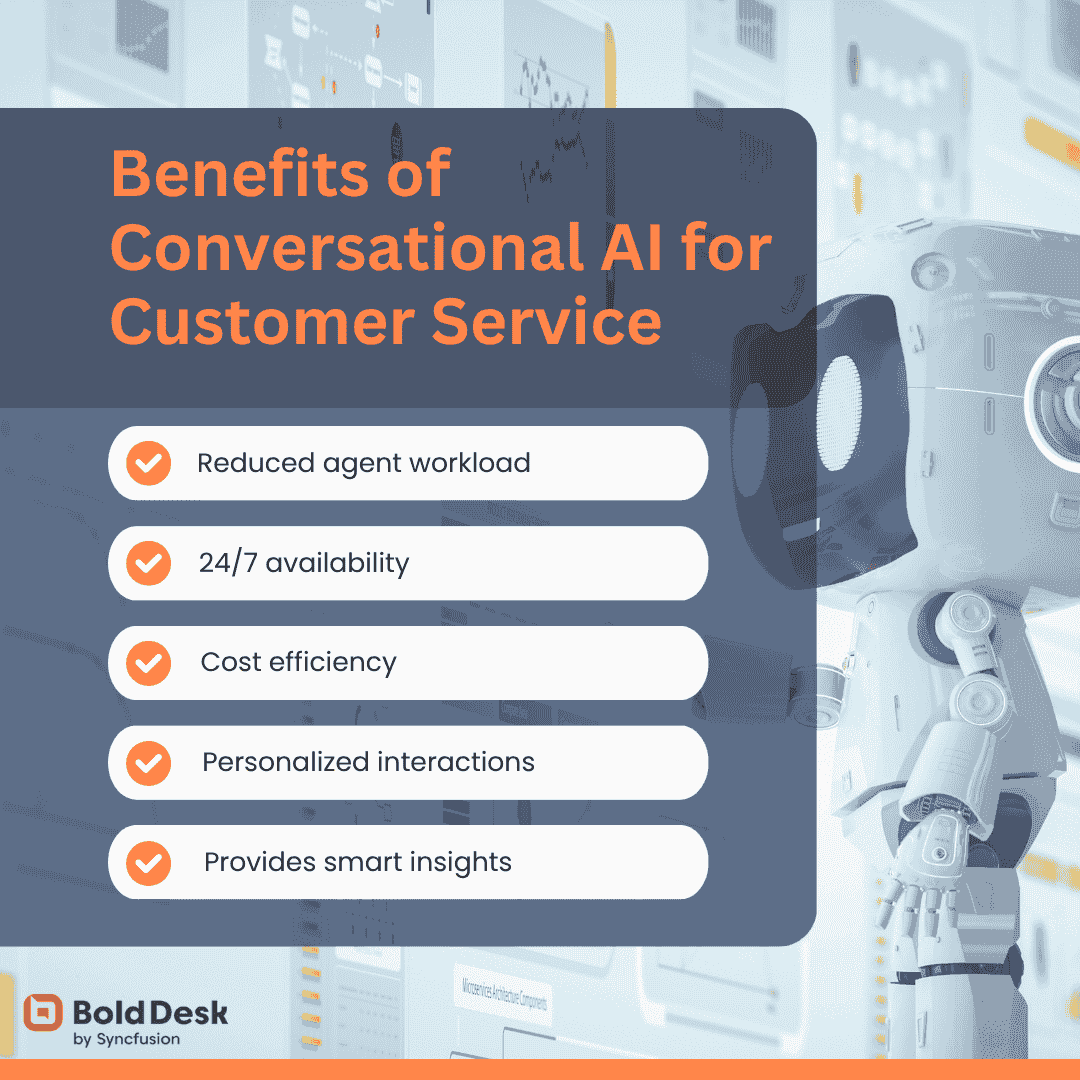 Benefits of conversational AI for customer service