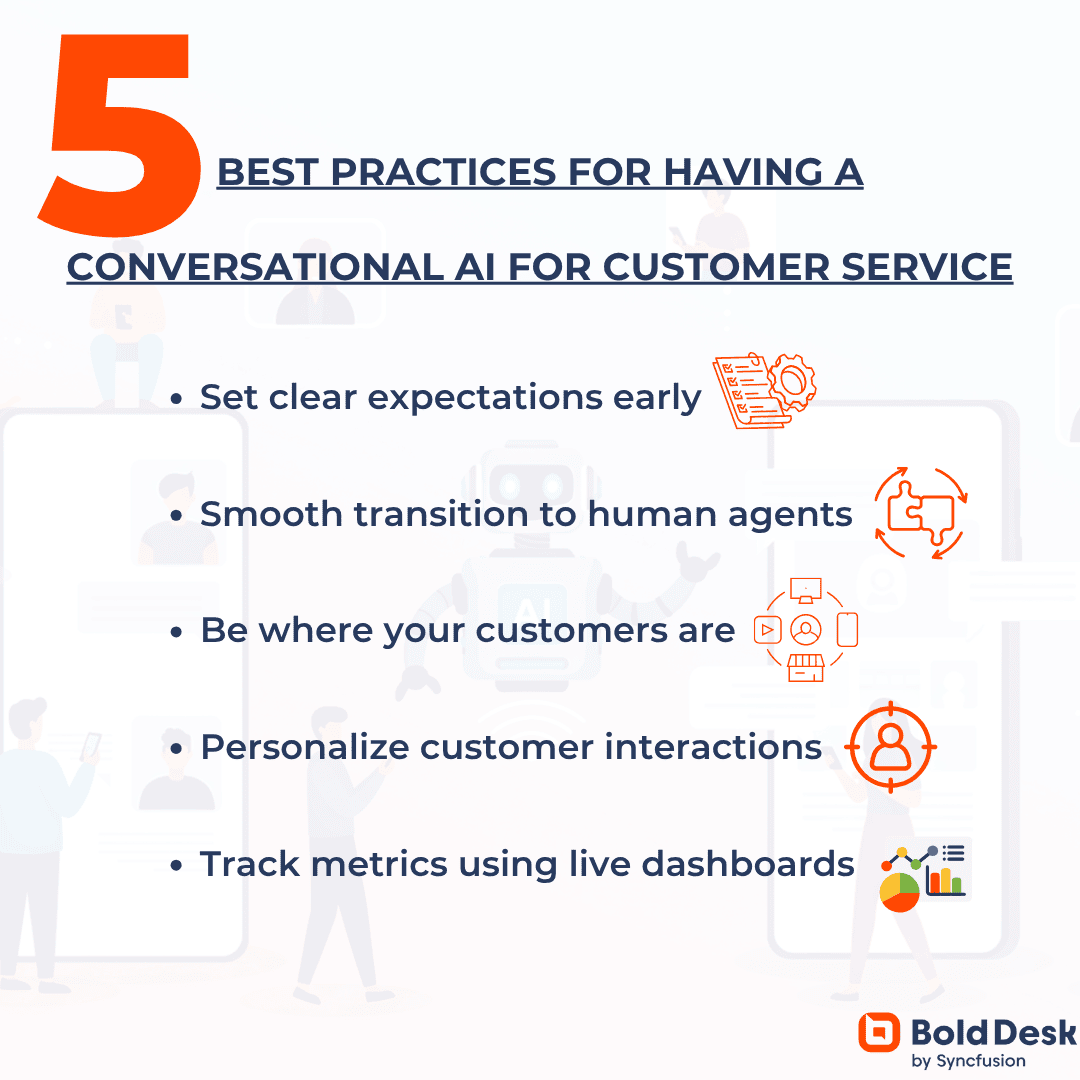 Best practices for having a conversational AI for customer service