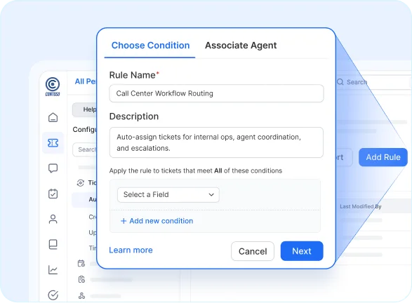 Help desk for call center with SLA tracking, sentiment detection, and smart escalation routing.