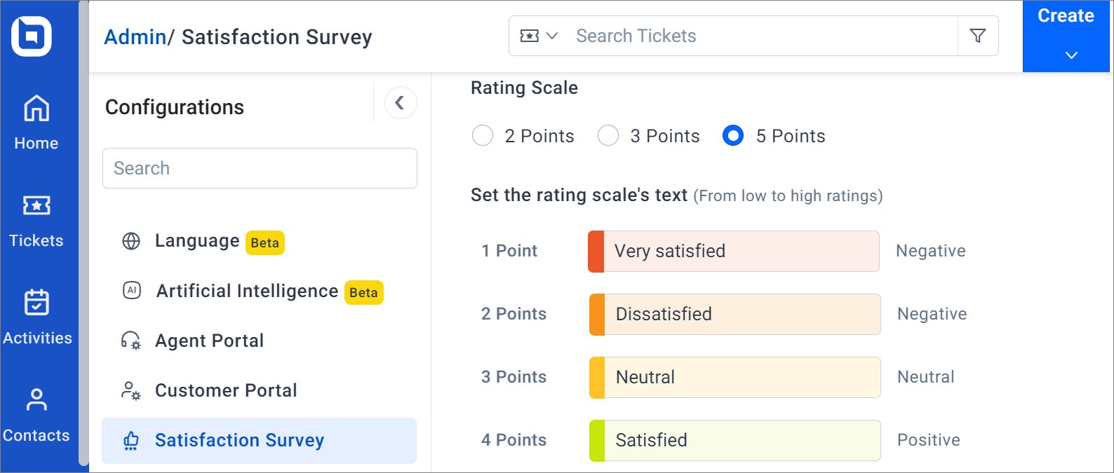How are customer satisfaction surveys applied to BoldDesk?