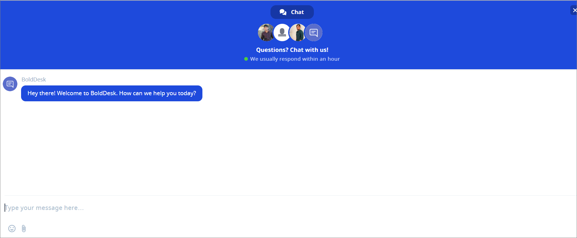 Live chat