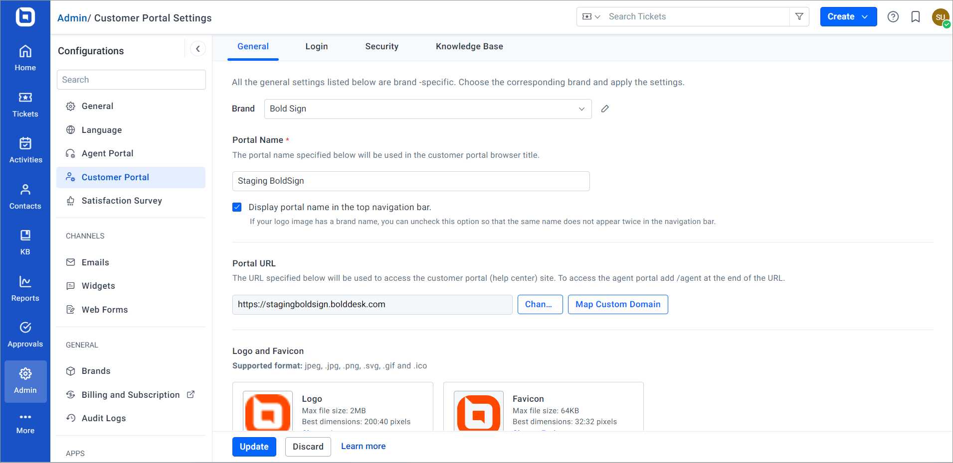 Rebrand your help desk software using customization