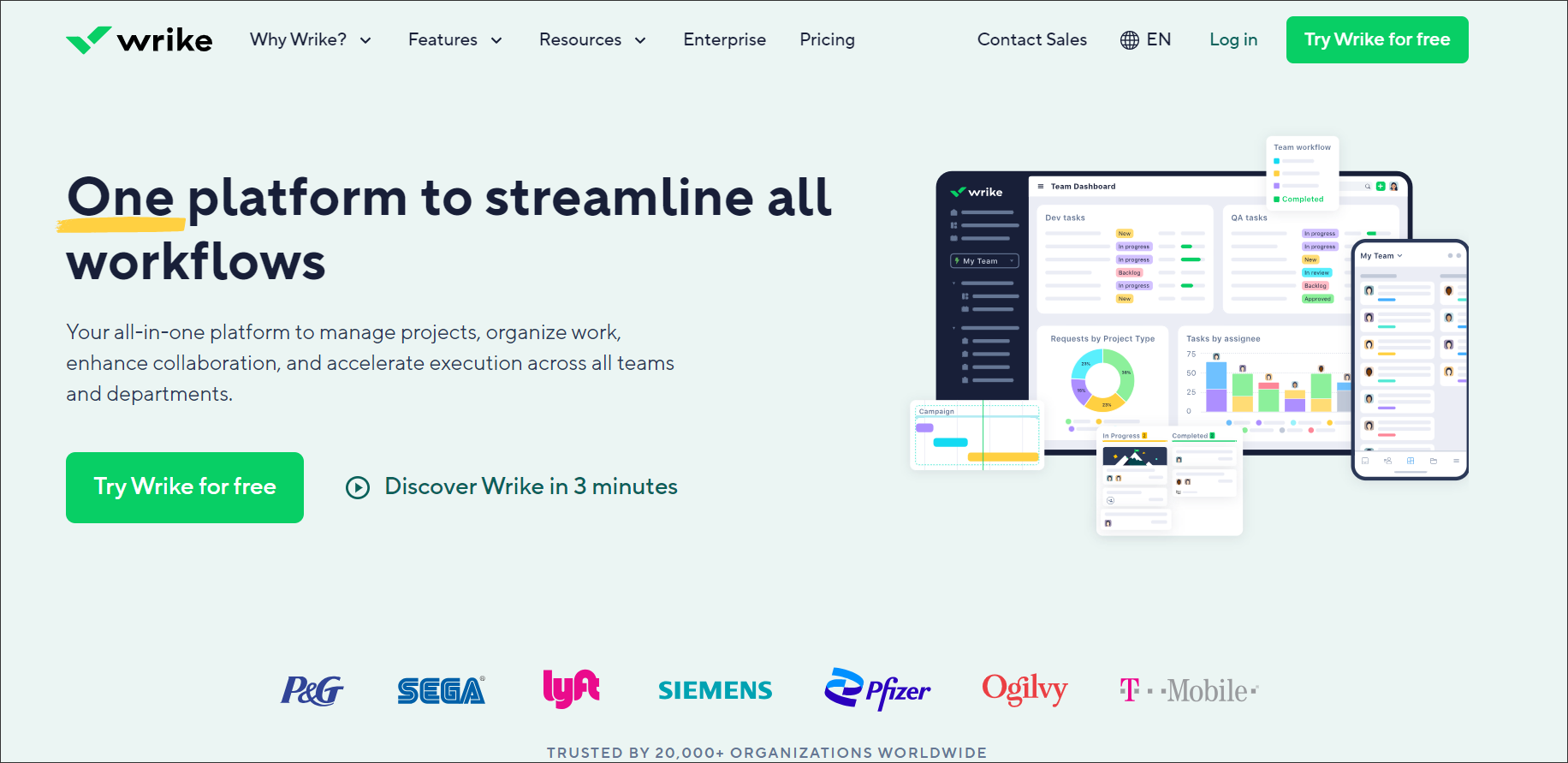 Wrike issue tracking software