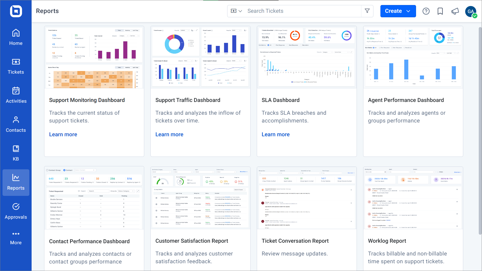 Automated Reports and Dashboards in BoldDesk