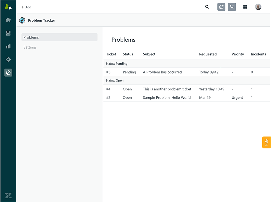 Zendesk issue tracker