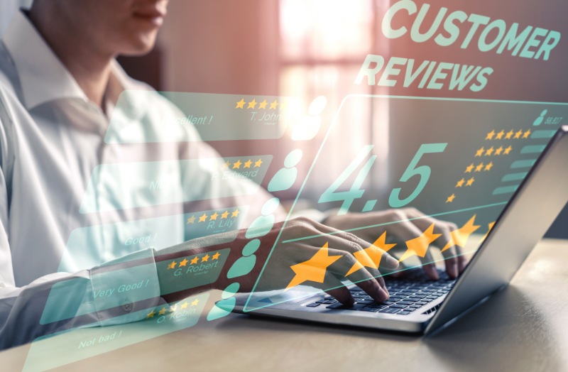 Customer advocates:Customer testimonials and reviews 