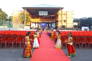 Sacred Heart English Medium School logo