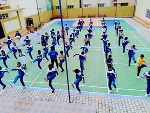 Mathew Memorial English School logo