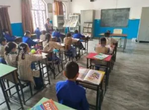 Dharam Deep Secondary Public School logo