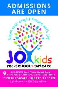 JOY Kids Pre-School &amp; Day Care Bolarum logo
