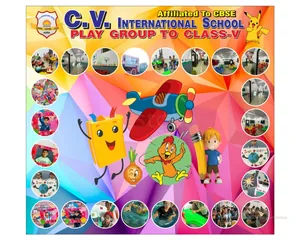 C.v international play school logo