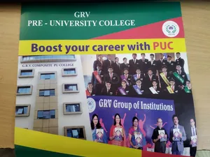 GRV PU COLLEGE , Dena Bank Colony,Ganganagar, Bengaluru