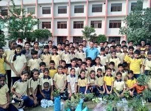 RADHEY SHYAM MORARKA SARASWATI VIDYA MANDIR logo