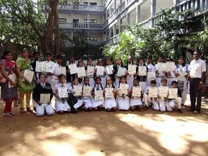 The Indira Nagar Cambridge School logo