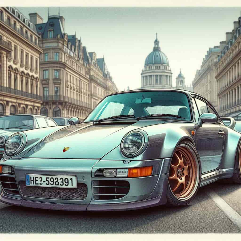 représentation d'une voiture La Porsche 911 (2004)