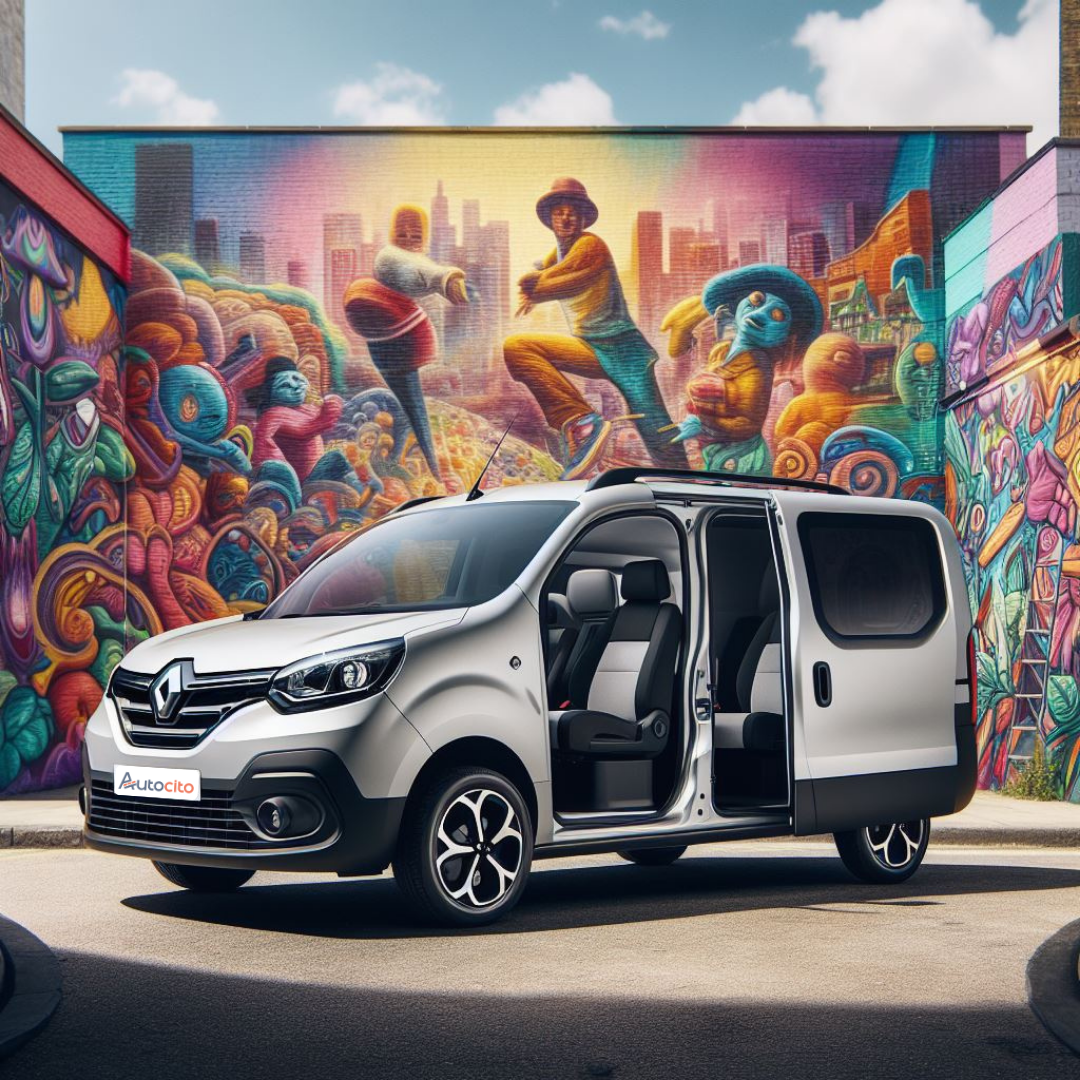 Représentation d'un véhicule Renault Kangoo VP à 7 places