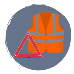 triangle signalisation et gilet de sécurité