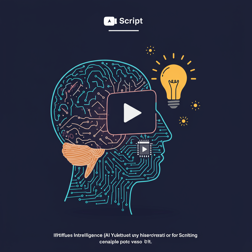 Thumbnail para IA na Criação: Como Usar Inteligência Artificial para Gerar Roteiros de Vídeos no YouTube