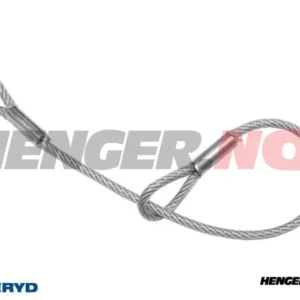 Sikkerhetswire for ubremset henger 400mm