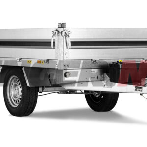 Verktøykasse/stroppekasse i sort plast for dragmontering på 5000 serien