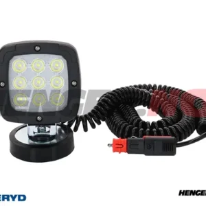 LED Arbeidsbelysning 1800Lm, Osram dioder, 100x100x74 magnetfeste, spiralkabel 7,8m