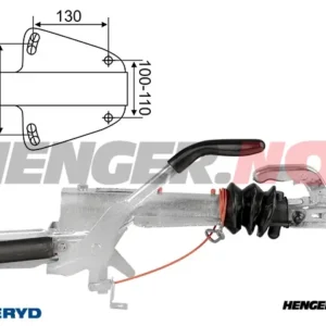 Påløpsbrems Knott, V, KFL12 utf. A, 750-1300Kg