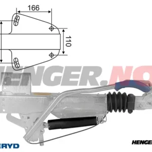 Påløpsbrems BPW, V,  ZAF 3,0-3; 1800-3000Kg