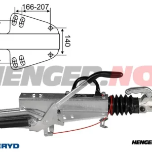 Påløpsbrems Knott, V, KFGL35-A, 2700-3500Kg