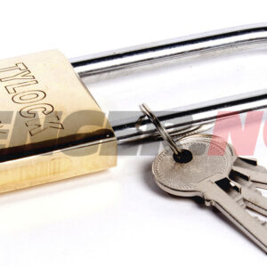 Hengelås Lang bøylel med 3 nøkler.