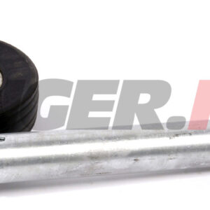 Støttehjul Ø60 225X65mm, massiv gummi med stålfælg. Maks vertikal belastning 250 kg. HD