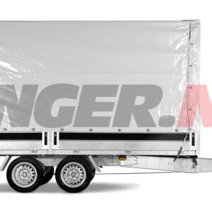 Høy presenning 150 cm 2040x4170x1500mm grå for presenningsstativ 5420W, 6420